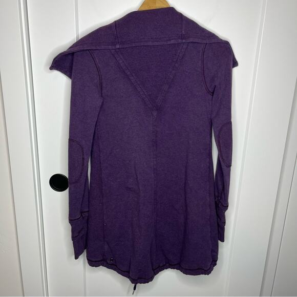 Lululemon Gratitude Wrap Purple Heathered Deep Zinfandel Jacket Size 2 - Picture 10 of 10